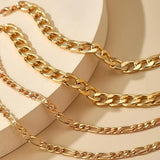 Golden Luxe Chains  bracelet