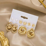 Modern Knot Earrings Set