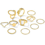 Set Of Gold Minimalist Rings