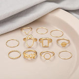 Set Of Gold Minimalist Rings