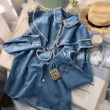 Denim pearl shirt