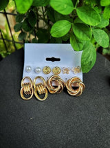 Modern Knot Earrings Set