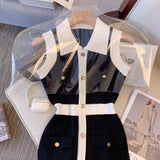 Midnight Collar Charm Dress