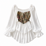 Kasaba Corset Mini White Dress