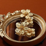 Golden Petal Drop Earrings
