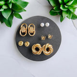 Modern Knot Earrings Set