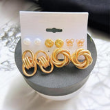Modern Knot Earrings Set
