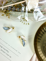 Elegant Dual Leaf Stud Earrings