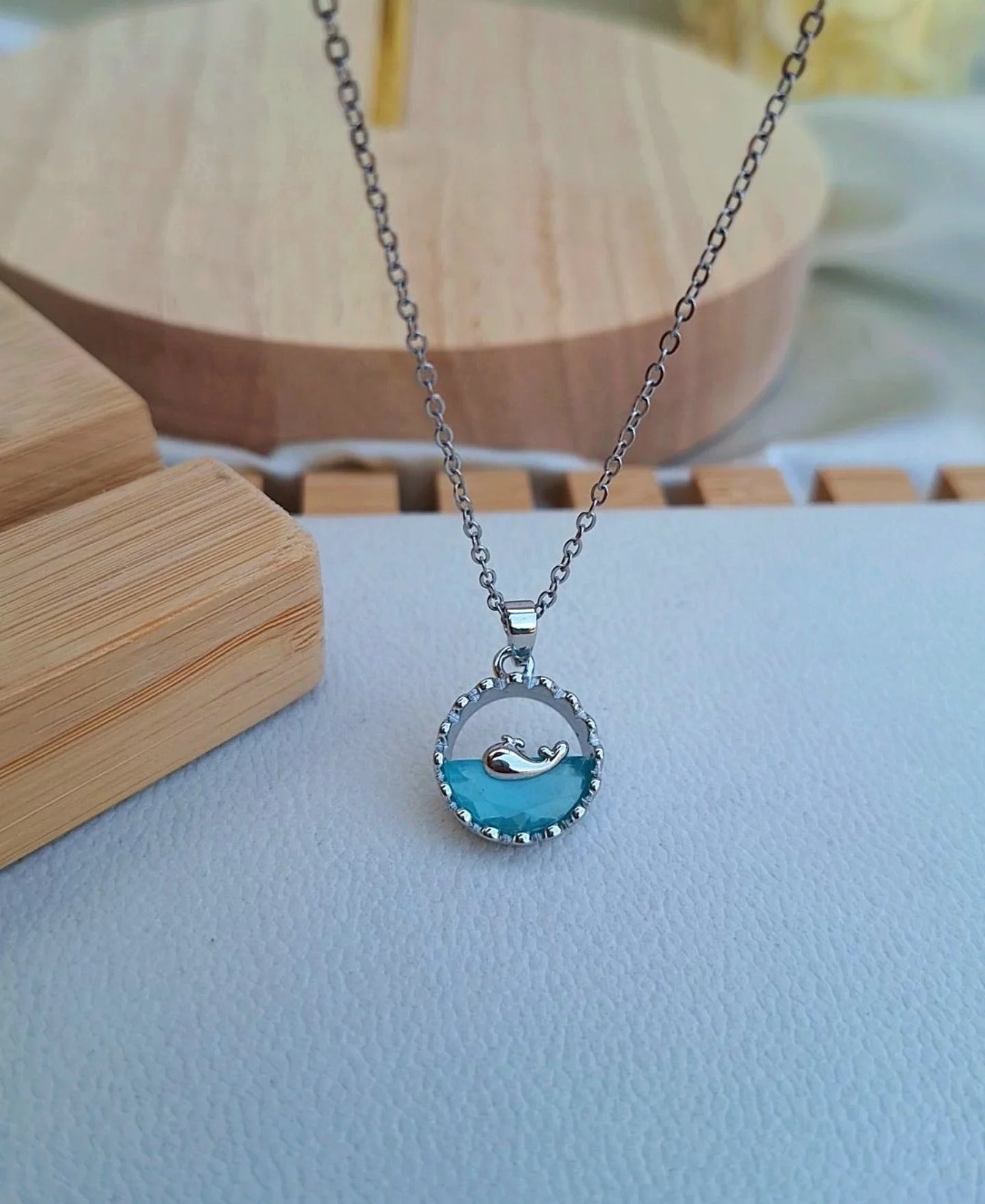 Aqua Dream Dolphin Necklace Secondary image