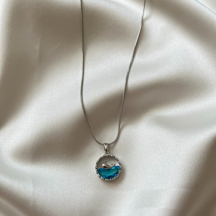Aqua Dream Dolphin Necklace Main image