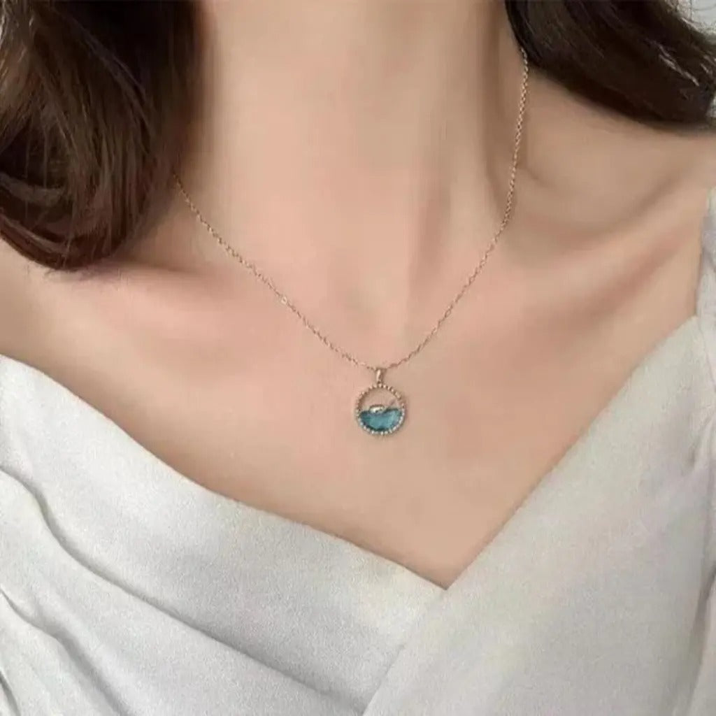 Aqua Dream Dolphin Necklace