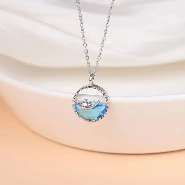 Aqua Dream Dolphin Necklace