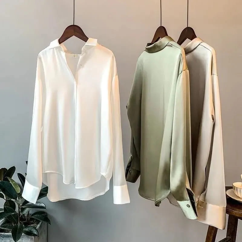 Amanda Satin Premium Shirt Secondary image