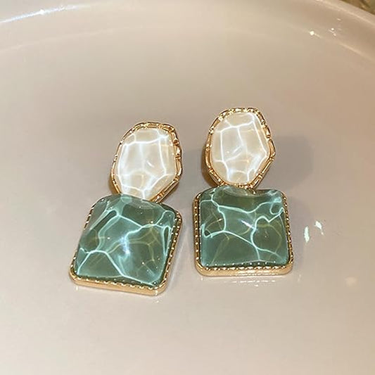 Aqua Reflection Earrings