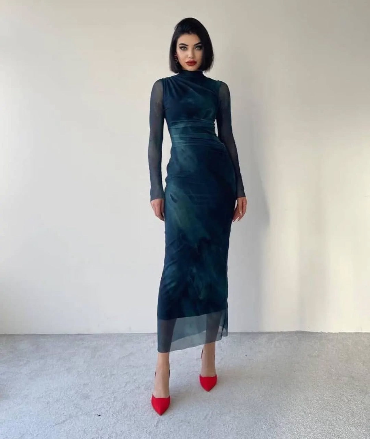 Aurora Printed Party Dress