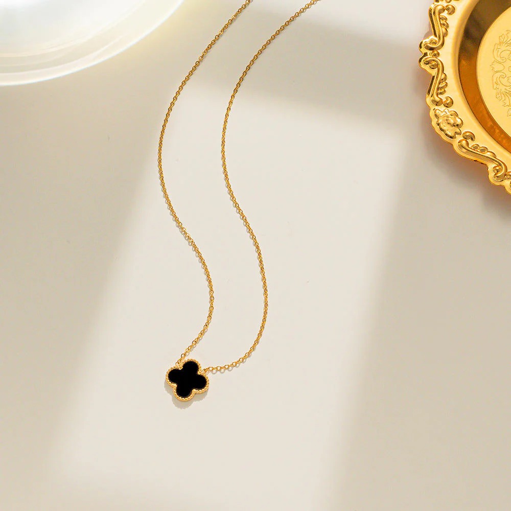 Golden Clover Necklace Secondary image