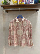Lace Detail Button-Up Shirt