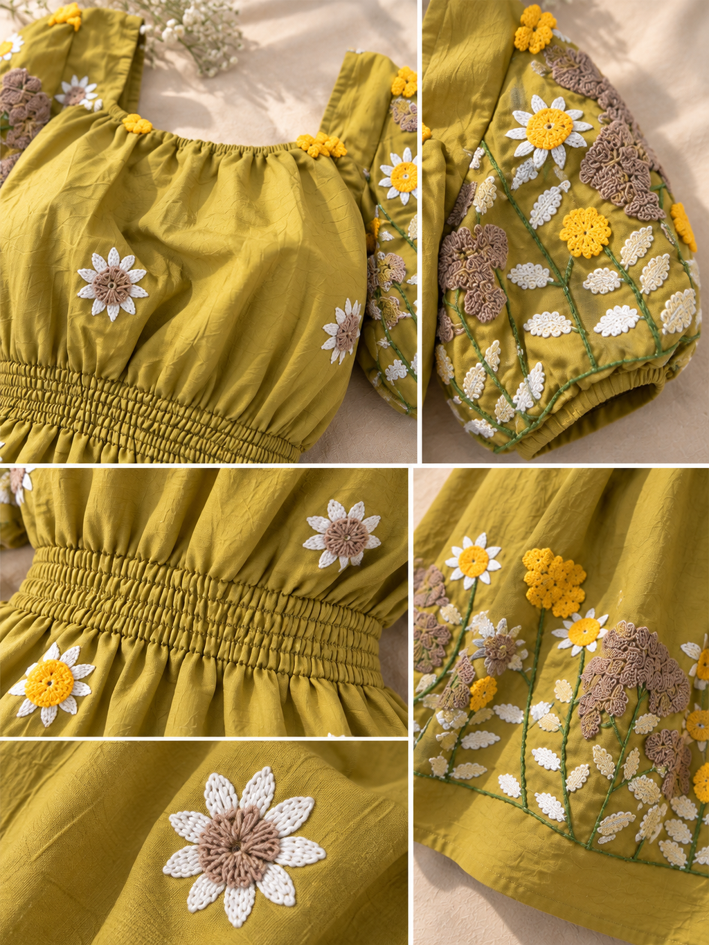 Botanical Embroidered Dress