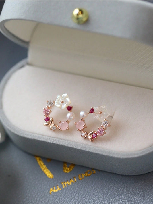 Butterfly Kiss Floral Earrings