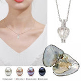 Oyster Pearl Necklace with Pearl Earrings