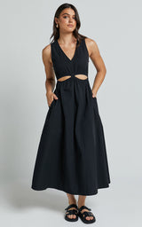 Caliana Black Dress