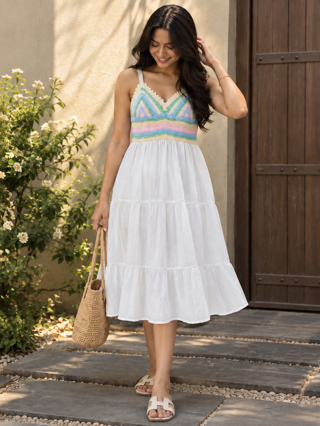 Pastel Crochet Dress
