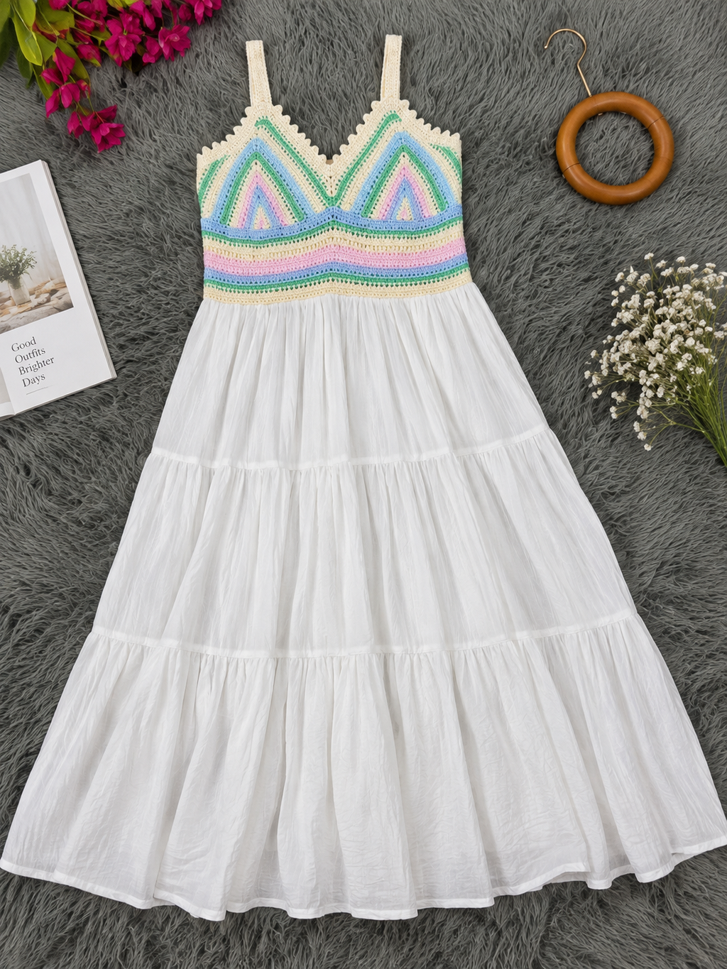 Pastel Crochet Dress