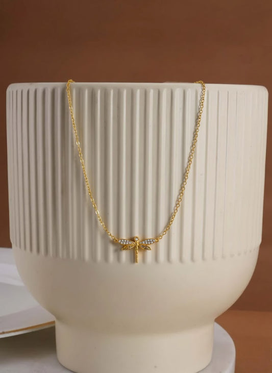 Dazzle Dragonfly Necklace