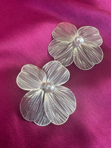 Mesh Flower Earrings