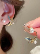 Dewloop Pearl Earrings