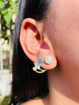 Dewloop Pearl Earrings