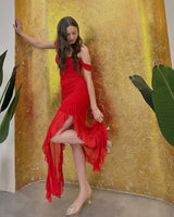 Carmine Flare Dress