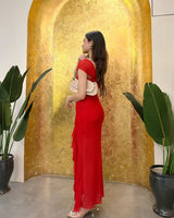 Carmine Flare Dress
