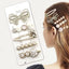 Floral Noir Hair Clip Set