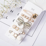 Floral Noir Hair Clip Set