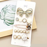 Floral Noir Hair Clip Set