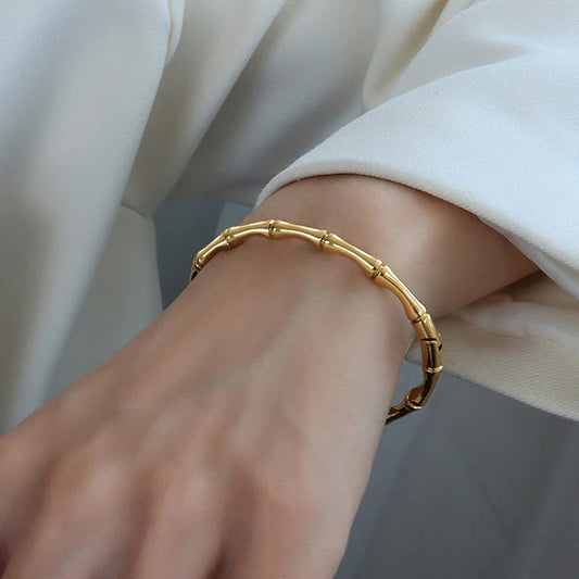 Golden Bamboo Bracelet