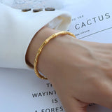 Golden Bamboo Bracelet