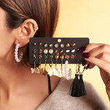 Golden Charm Multi Earrings Set