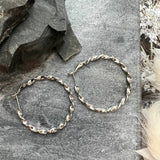 Golden Twist Hoop Earrings