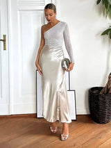Glitter Glam Bodysuit With Skirt Co-ord Set