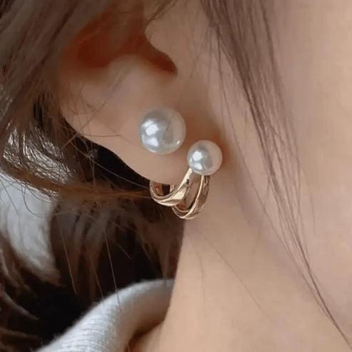 Golden Ball Drops Earrings Main image