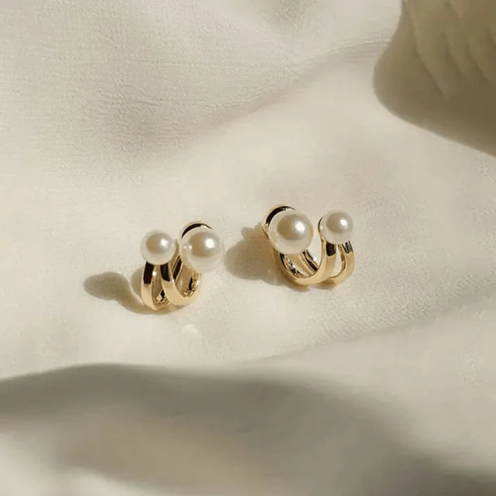 Golden Ball Drops Earrings
