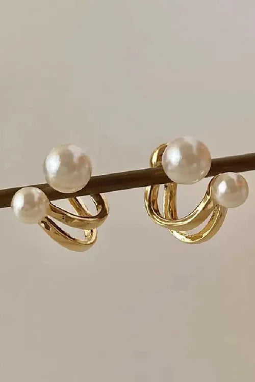 Golden Ball Drops Earrings