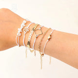 6 Golden Leaves Bracelet