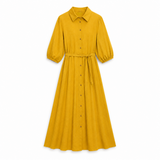 Golden Meadow Shirt Dress