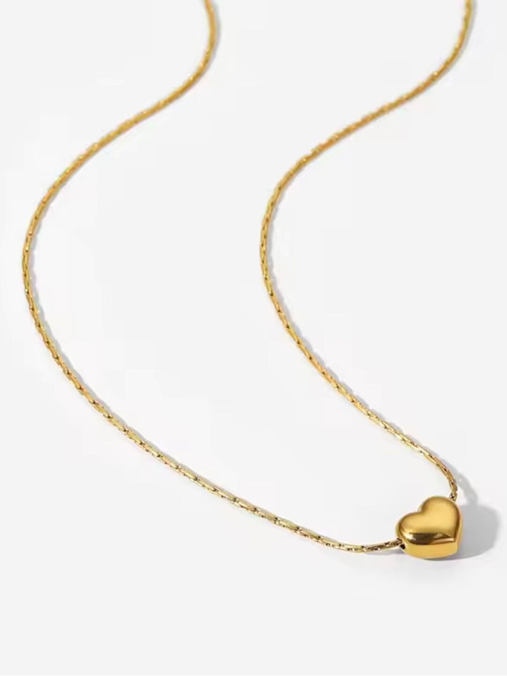 Heart Golden Drop Necklace