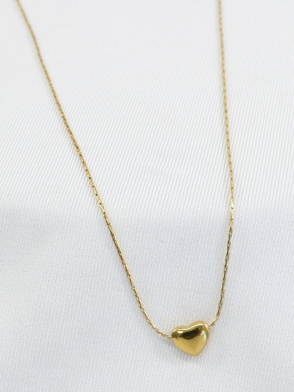 Heart Golden Drop Necklace