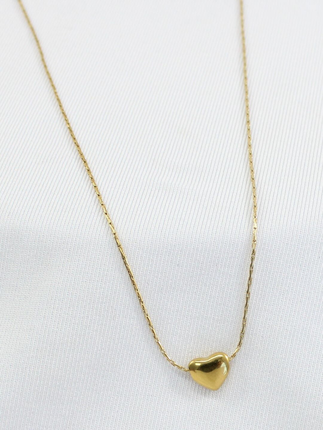 Heart Golden Drop Necklace