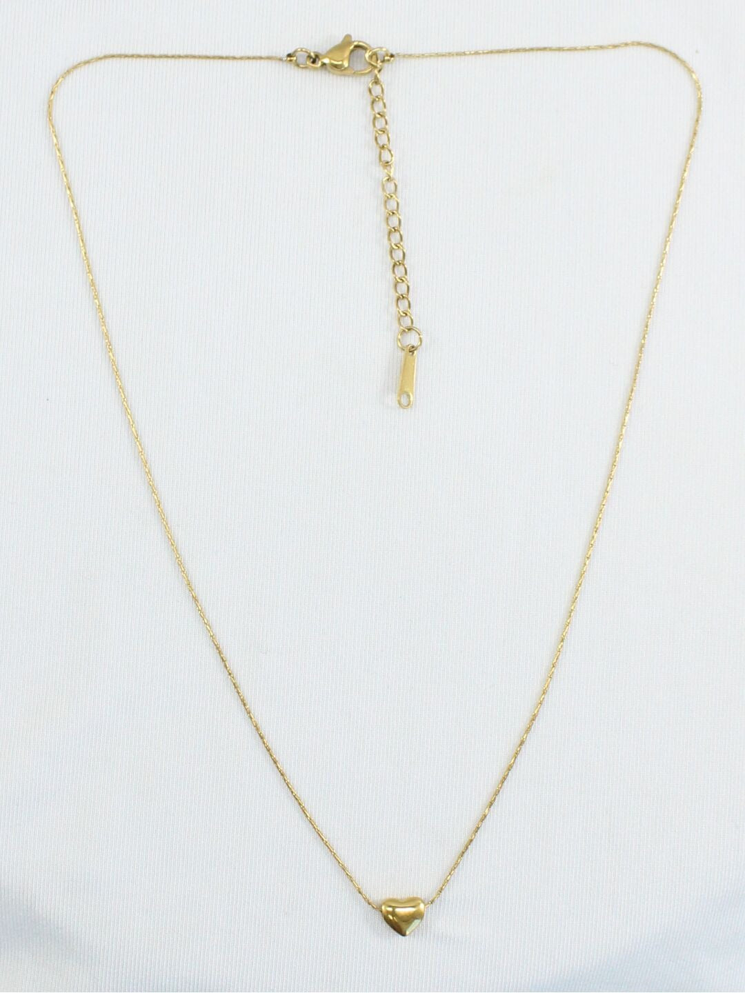 Heart Golden Drop Necklace